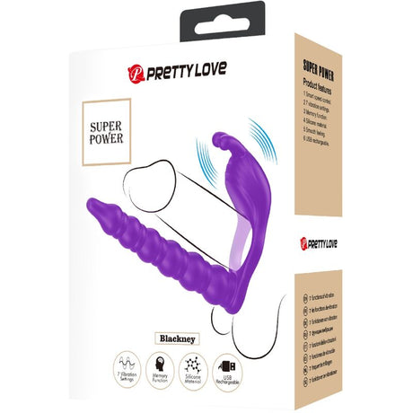 Pretty Love - Blackney Penisringe mit Vibrator-Plug