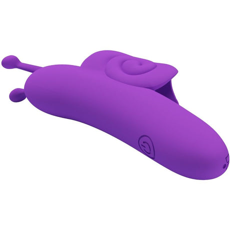 Auflegevibrator Snail Leistungsstarker Lila Fingerstimulator.3