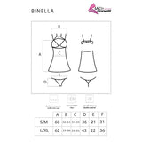 Livco Corsetti Fashion - Binella Set Babydoll + Tanga Schwarz