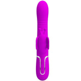 Pretty Love - Multifunktions-Kaninchenvibrator 4 in 1 Schmetterling Fuchsia