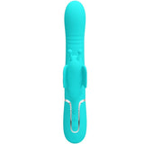 Pretty Love - Multifunktions-Kaninchenvibrator 4 in 1 Schmetterling Aquagrün