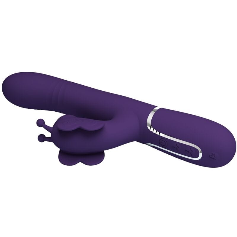 Pretty Love - Multifunktions-Kaninchenvibrator 4 in 1 Schmetterling Lila