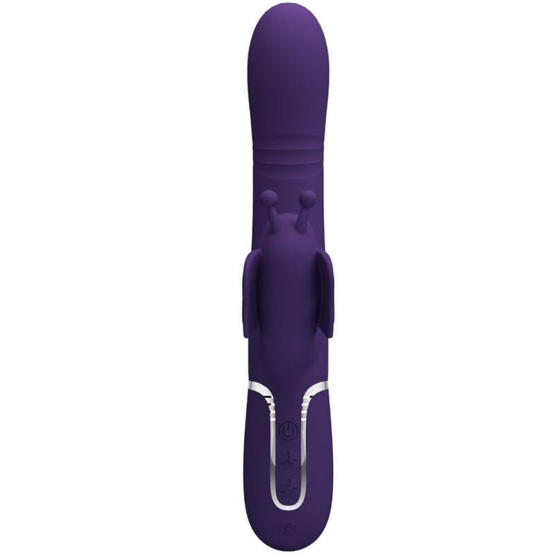 Pretty Love - Multifunktions-Kaninchenvibrator 4 in 1 Schmetterling Lila