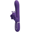 Pretty Love - Multifunktions-Kaninchenvibrator 4 in 1 Schmetterling Lila
