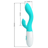 Pretty Love - Helliger g-Spot-Vibrator, Aquagrün