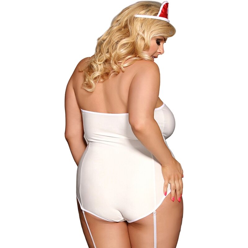 Subblime - Sexy Krankenschwester Kostüm mit Teddy L/XL