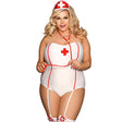 Subblime - Sexy Krankenschwester Kostüm mit Teddy L/XL