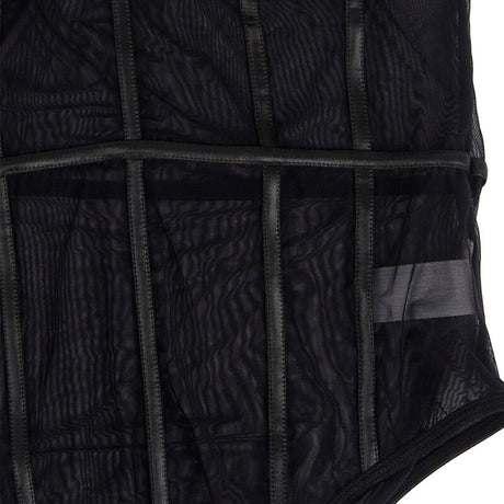 Subblime - Schwarzer Body mit Ketten-Hosentrgern S/M