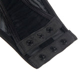 Subblime - Teddy mit Strumpfband-Detail auf der Brust Schwarz S/M