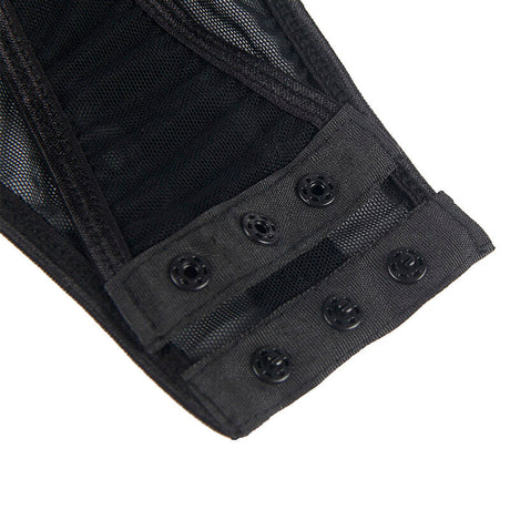 Subblime - Teddy mit Strumpfband-Detail auf der Brust Schwarz S/M