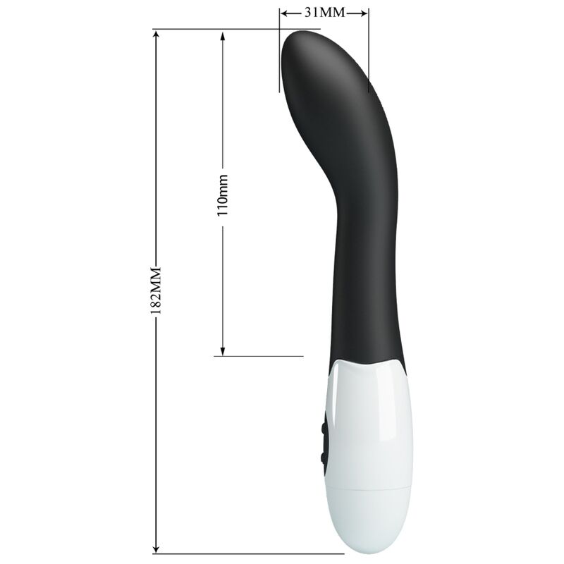 Pretty Love - Bishop g-Spot Vibrator 30 Modi Schwarz
