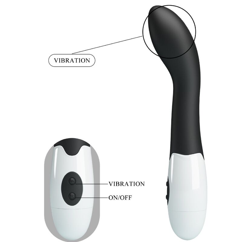Pretty Love - Bishop g-Spot Vibrator 30 Modi Schwarz