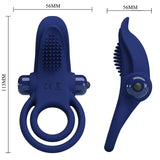 Pretty Love - Bronson Doppelring mit Vibration Blau