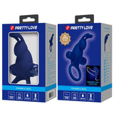 Pretty Love - Jiro Kaninchenring mit Vibration Blau