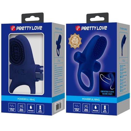 Pretty Love - Palle Ring mit Vibration Blau