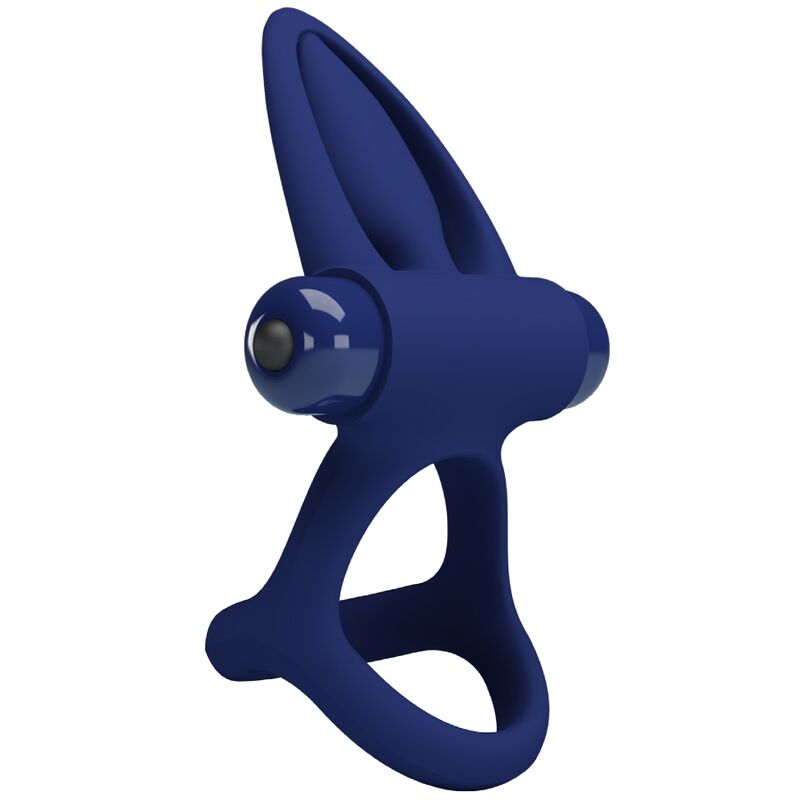 Pretty Love - Mat Doppelring mit Vibration & Stimulator Blau