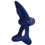 Pretty Love - Mat Doppelring mit Vibration & Stimulator Blau