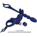 Pretty Love - Ayad Rabbit Vibratorring mit Stecker Blau