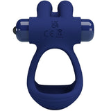 Pretty Love - Francisco Doppelter Vibrationsring Kaninchen Blau