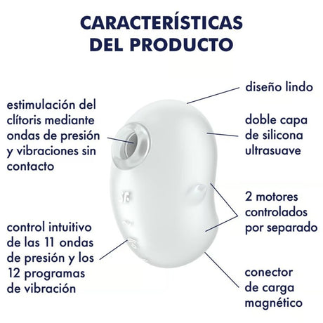 Satisfyer - Cutie Ghost Auflegevibrator Weiss