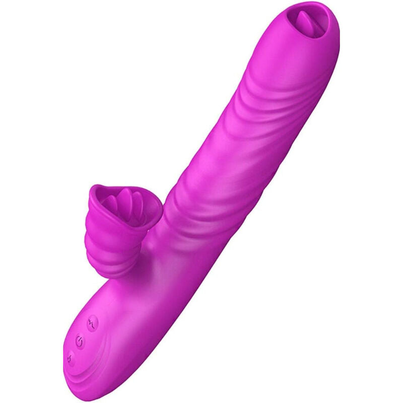 Armony - Angelia Multifunktionsvibrator Doppelzunge Violetter Wrmeeffekt
