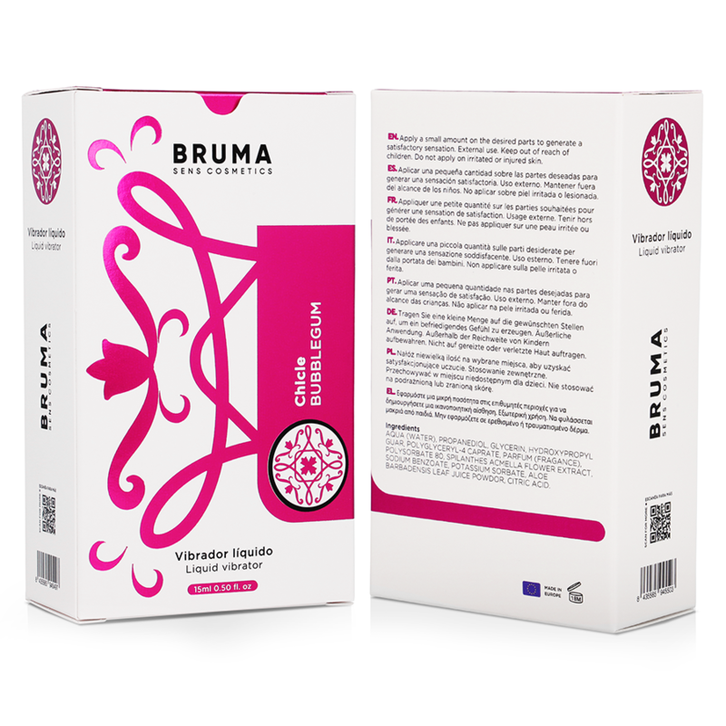 Bruma - Flüssiger Vibrator Ultra Sliding Bubblegum 15 ml