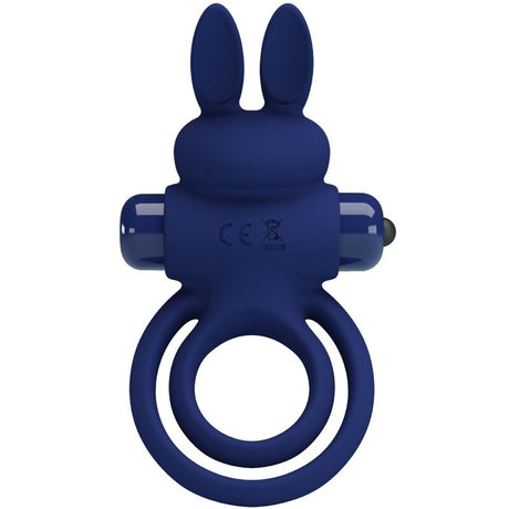 Pretty Love - Darey Doppelter Vibrationsring Kaninchen Blau