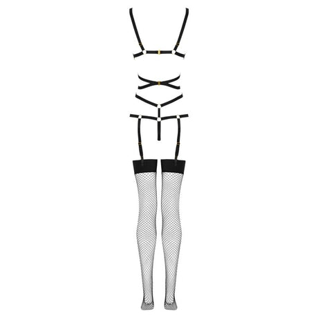 Strapsset Fashion Thiara Lc 20213 Set Body + Strümpfe Schwarz S/M.6