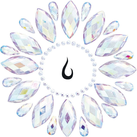Dessous Blumen-Klebekörperschmuck