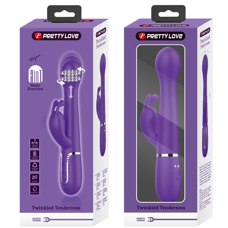 Pretty Love - Dejon Rabbit Vibrator 3 in 1 Multifunktions-Lila