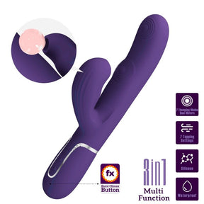 Pretty Love - Perlita g-Spot Vibrator 3 in 1 Multifunktions-Lila