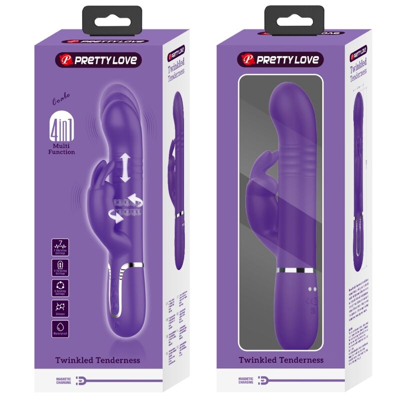 Pretty Love - Coale Rabbit Vibrator 4 in 1 Lila