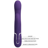 Pretty Love - Zalin Rabbit Vibrator Perlen 4 in 1 Lila