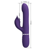Pretty Love - Zalin Rabbit Vibrator Perlen 4 in 1 Lila