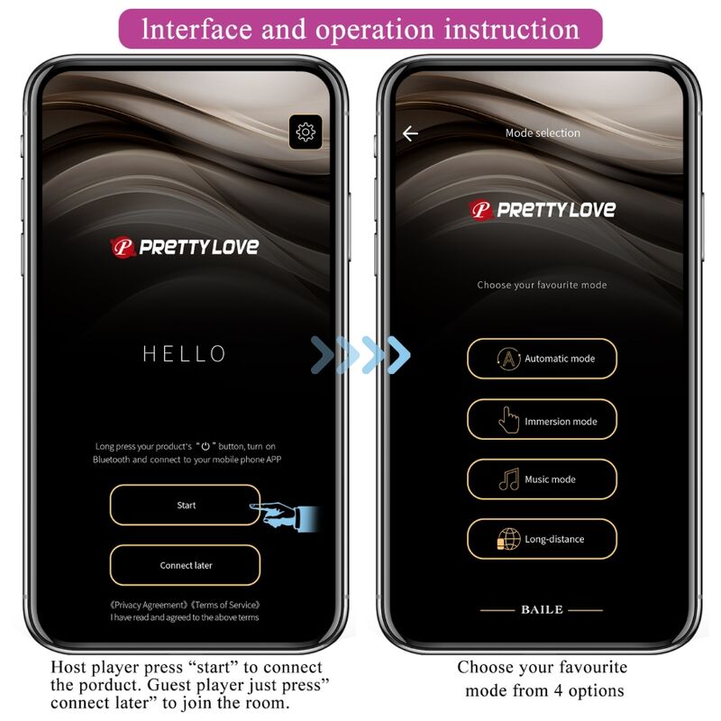 Pretty Love - Hector Elektroschock-Vibrator Kostenlose App Violett
