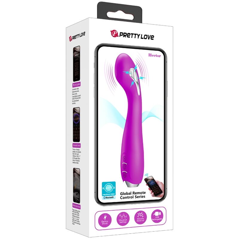 Pretty Love - Hector Elektroschock-Vibrator Kostenlose App Violett