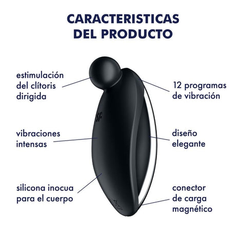 Satisfyer - Spot On 2 Auflegevibrator Schwarz