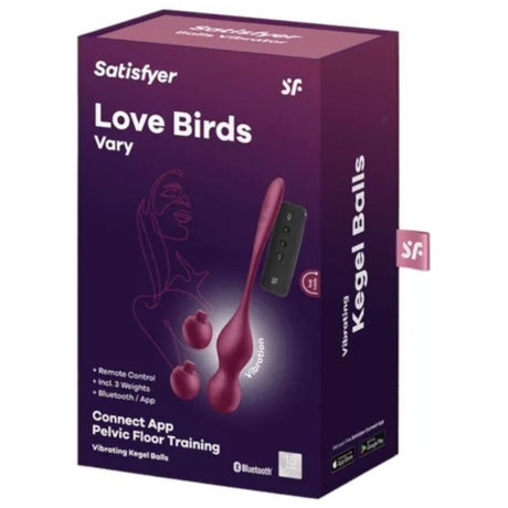 Liebeskugeln Love Birds Vary Vibrierende Kugeln Kostenlose App Weinrot.4