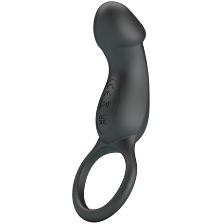 Penisring Trae Vibrationsring mit Schwarzem Stimulator