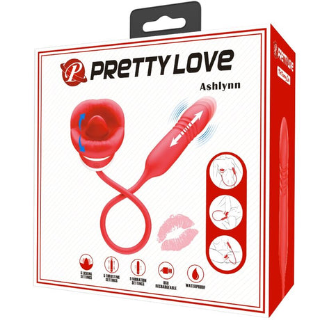 Vibrator Ashlynn Mund Rot.5