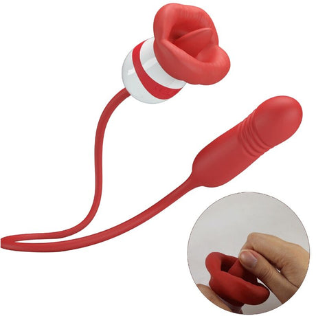 Vibrator Ashlynn Mund Rot.1