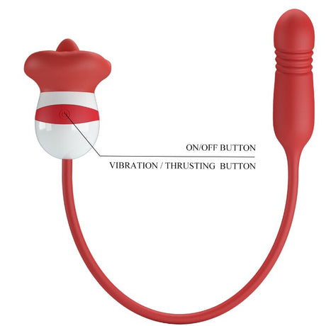 Vibrator Ashlynn Mund Rot.3