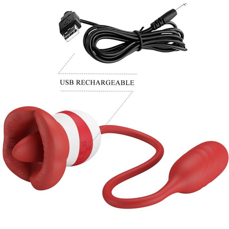 Vibrator Aliyah mit Rotem Mund.3