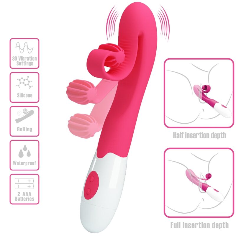 Romance - Vibrator und Stimulator 30 Geschwindigkeiten Rosa