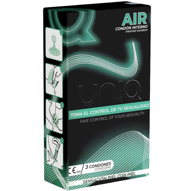 Uniq - Air Latexfreies Weibliches Kondom 3 Einheiten