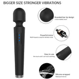 Armony - x Power Grosser Massager & Vibrator 7 Vibrationen Schwarz