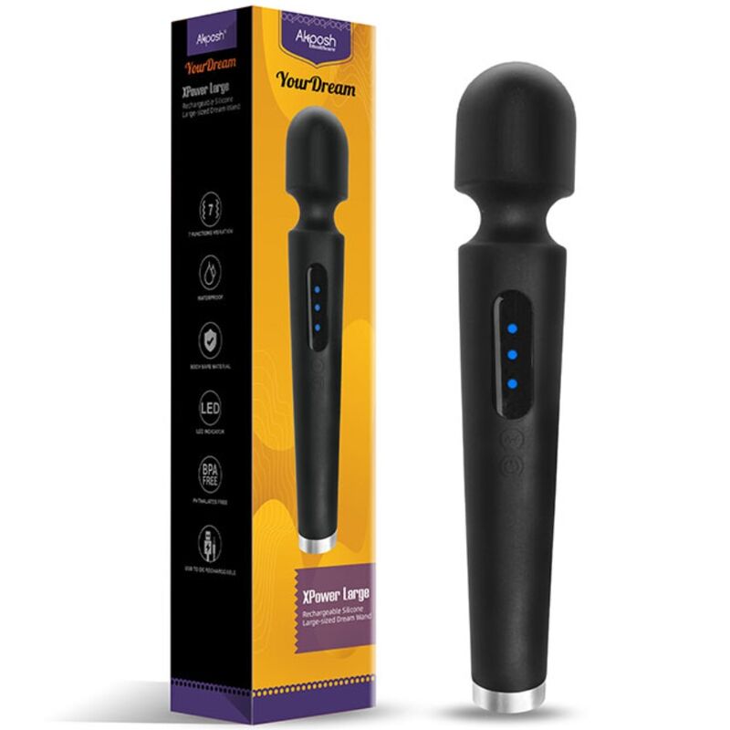Armony - x Power Grosser Massager & Vibrator 7 Vibrationen Schwarz