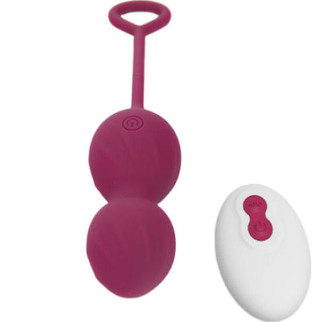 Masturbator Blossoms Vaginal Hantel Vibration Fernbedienung 10 Vibrationen Dunkelrot.2