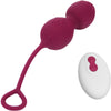 Vibro-Vaginalhantel Blossoms mit Fernbedienung Dunkelrot