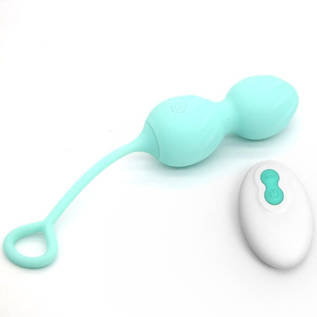 Masturbator Blossoms Vaginal Hantel Vibration Fernbedienung 10 Vibrationen Grün